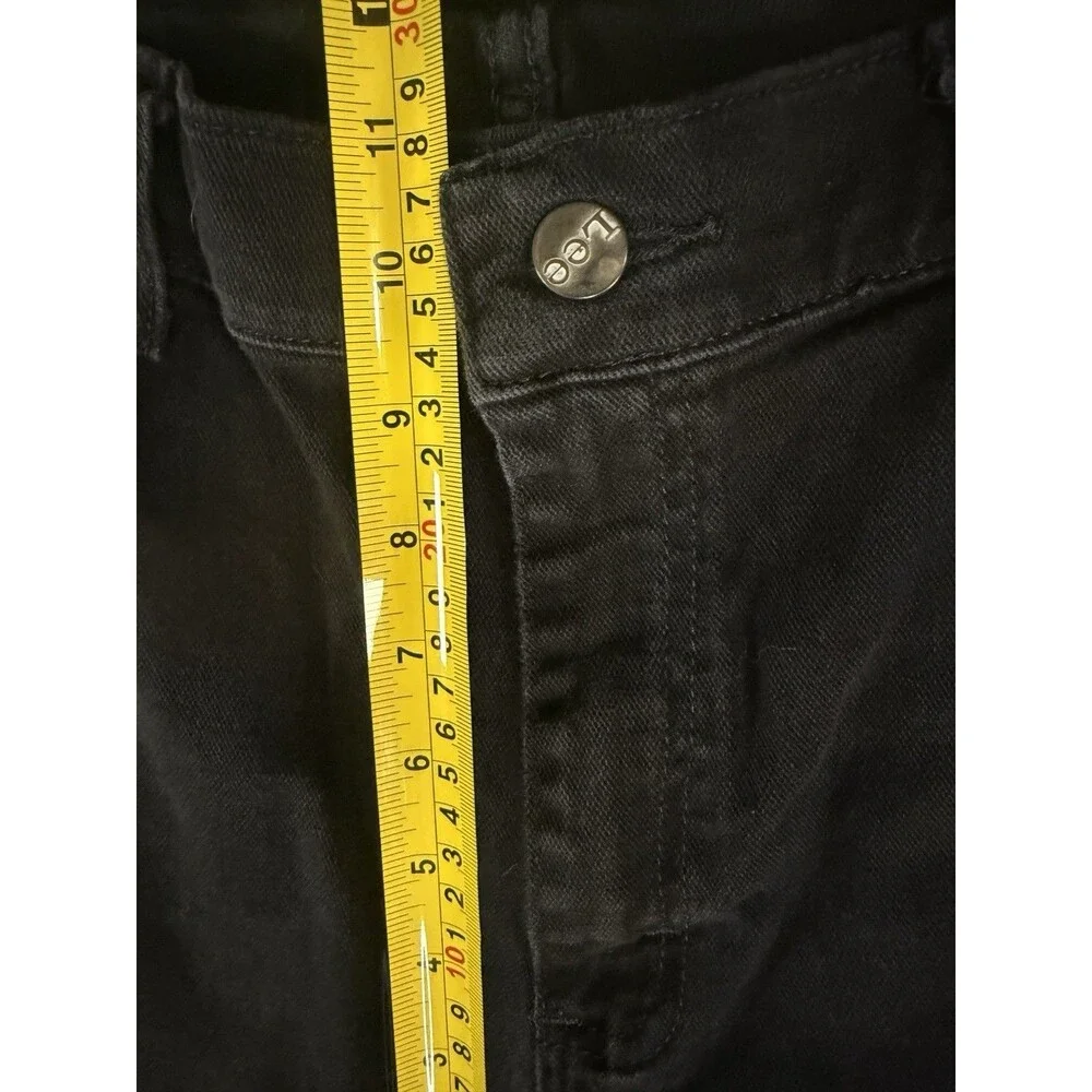 Men’s Lee Slim Fit Tapered Leg Jeans Stretch 40x32 Midnight Black